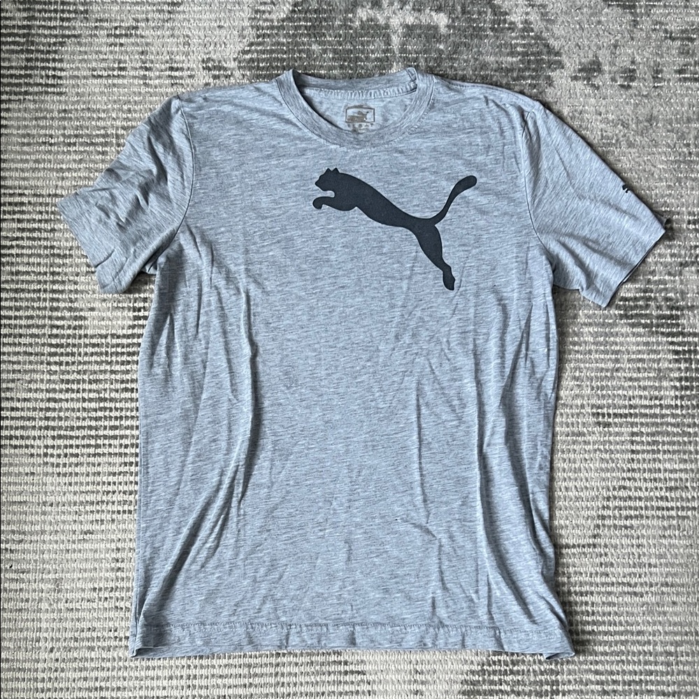 Puma Men's Gray Short Sleeve Tee